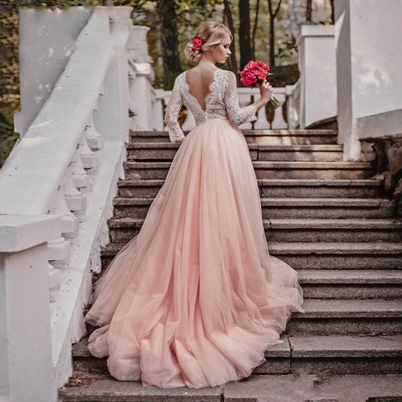 robe-mariee-rose-vintage