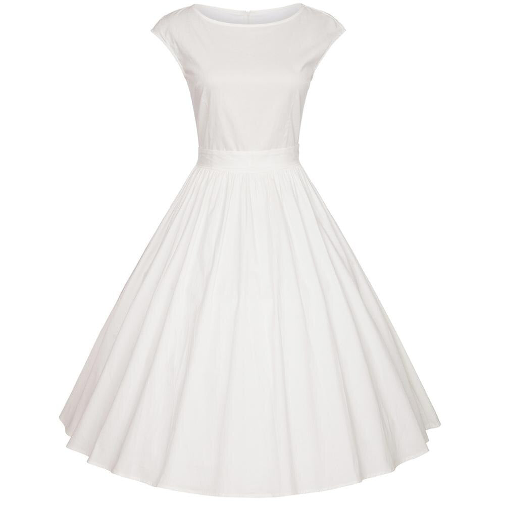 robe-vintage-annee-60-blanche