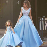 robe-vintage-bleu-clair