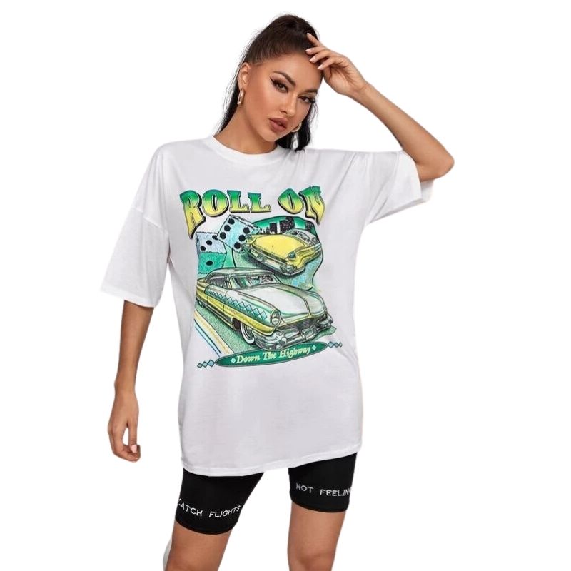    t-shirt-oversize-femme-vintage-motif-vert