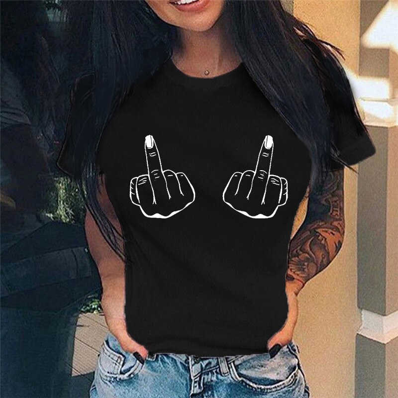    t-shirt-rock-vintage-femme-noir